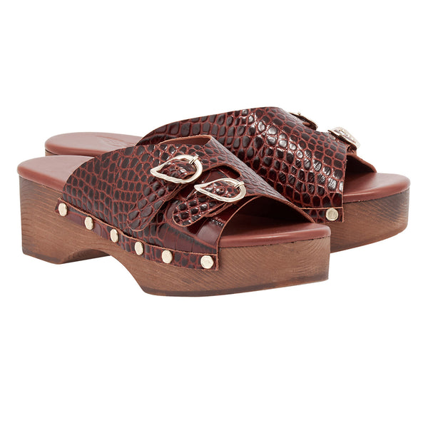 Ancient Greek Sandals Natali Sabot Ruggine