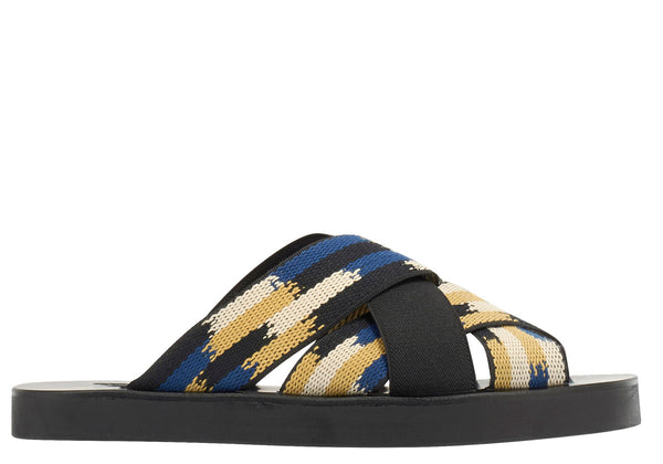 ancient greek sandals Neoklis Black / Blue