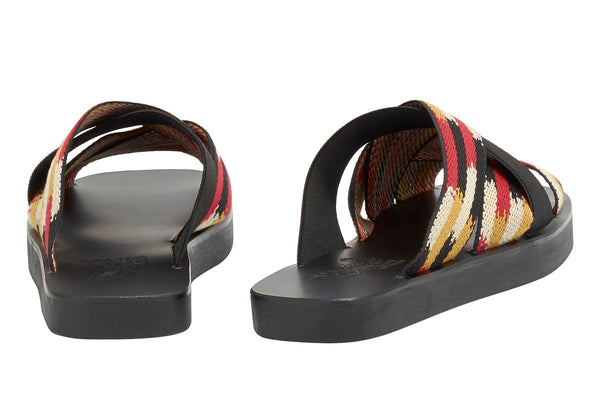 Ancient Greek Sandals Neoklis Black / Red
