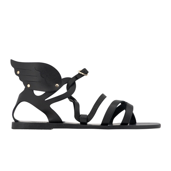 ancient greek sandals Nephele Black