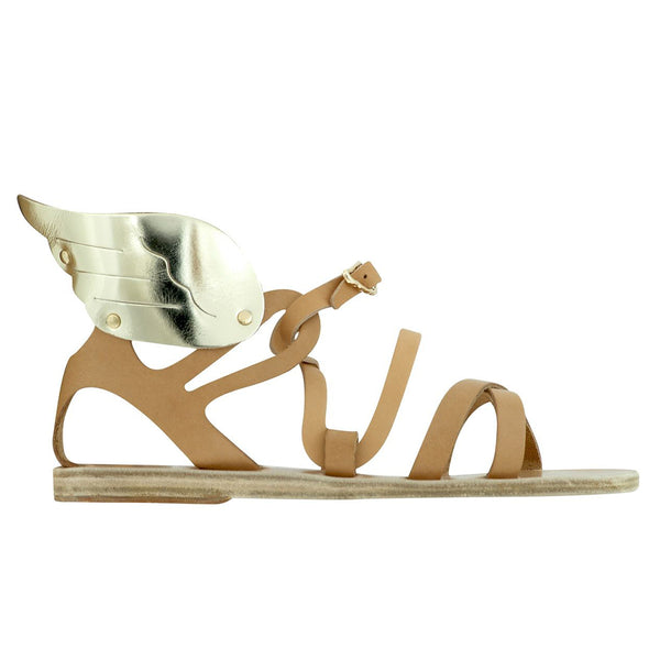 ancient greek sandals Nephele Natural / Platinum