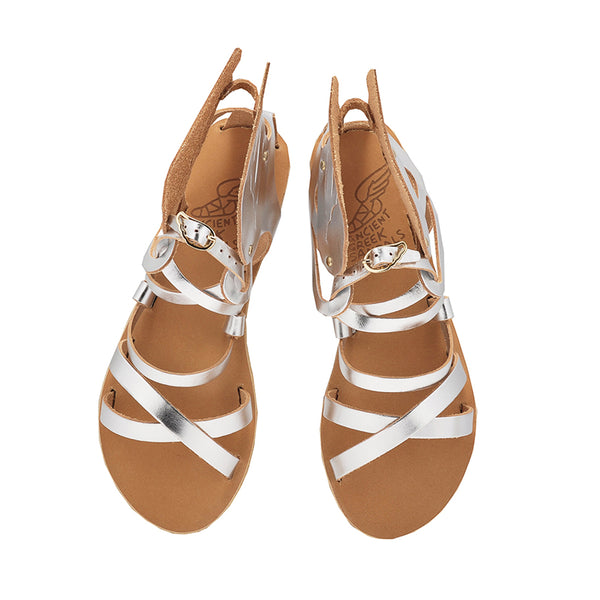 Ancient Greek Sandals Nephele Silver