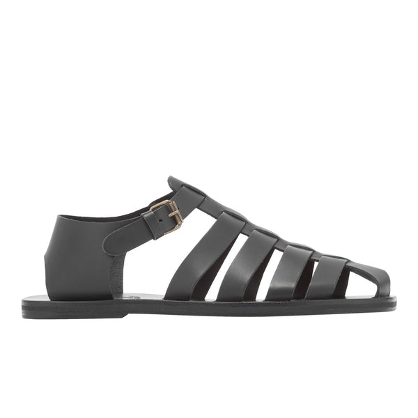ancient greek sandals Nestoras Black