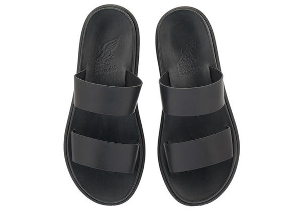 Ancient Greek Sandals Nicos Black