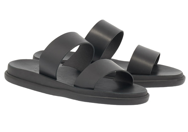 Ancient Greek Sandals Nicos Black