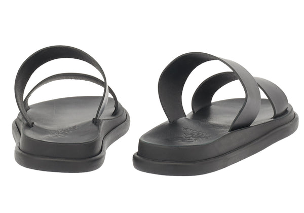 Ancient Greek Sandals Nicos Black