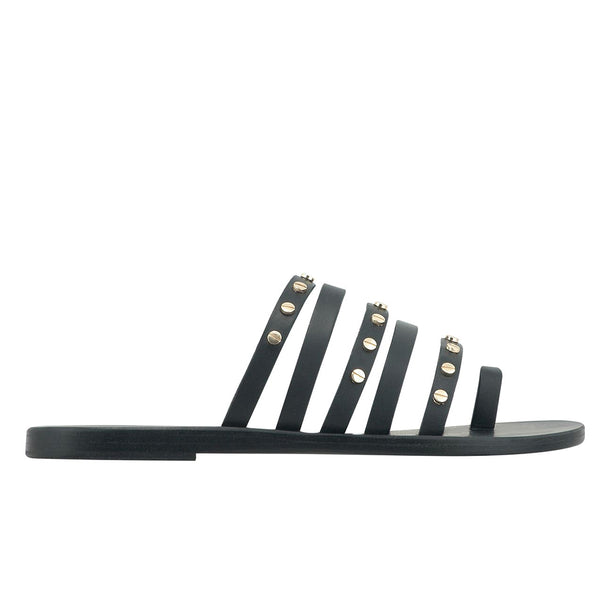 ancient greek sandals Niki nails Black
