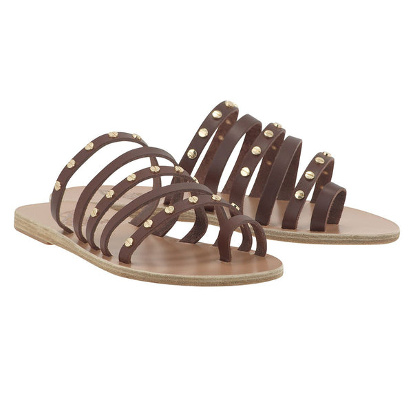 Ancient Greek Sandals Niki Nails Chestnut
