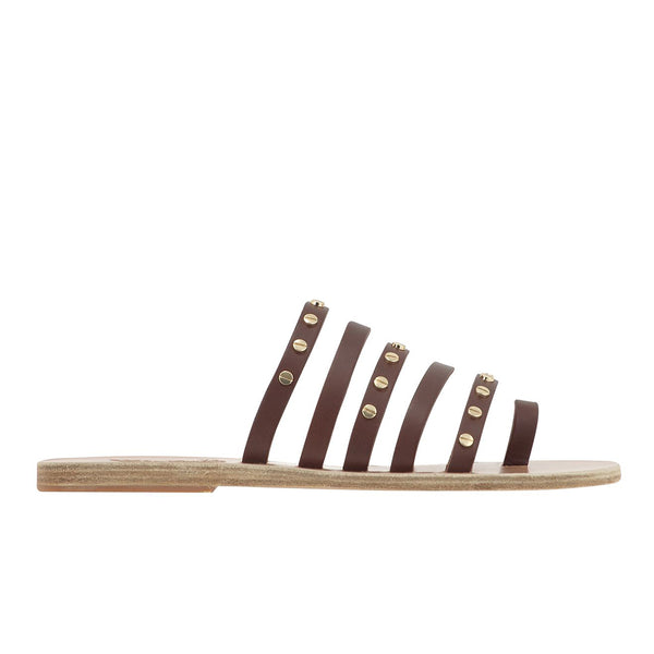 ancient greek sandals Niki nails Chestnut