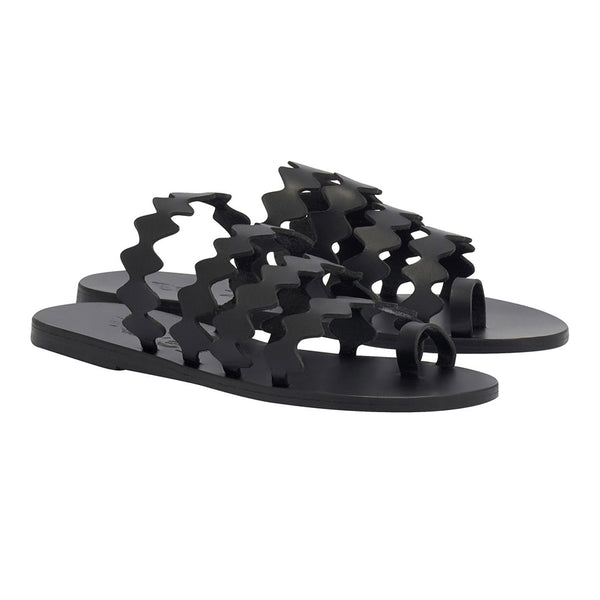 Ancient Greek Sandals Niki Onda Black
