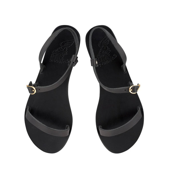Ancient Greek Sandals Niove Black