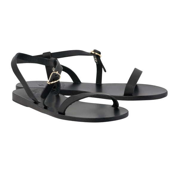 Ancient Greek Sandals Niove Black