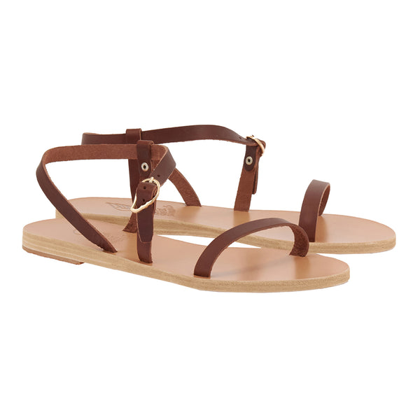 Ancient Greek Sandals Niove Chestnut