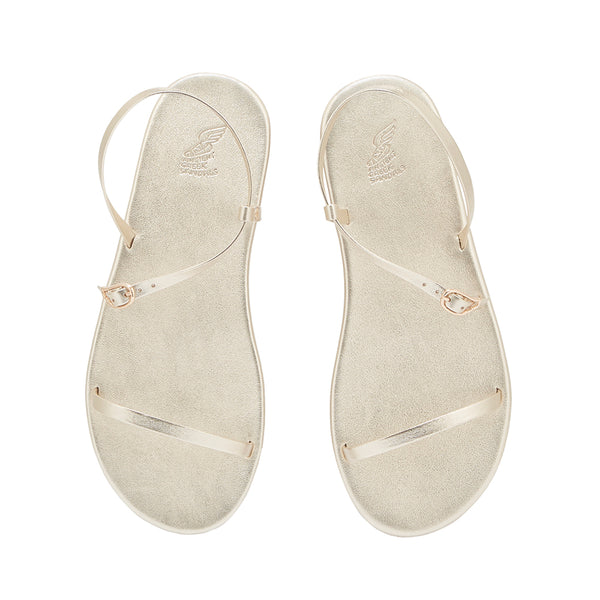 Ancient Greek Sandals Niove Flip Flop ALL PLATINUM