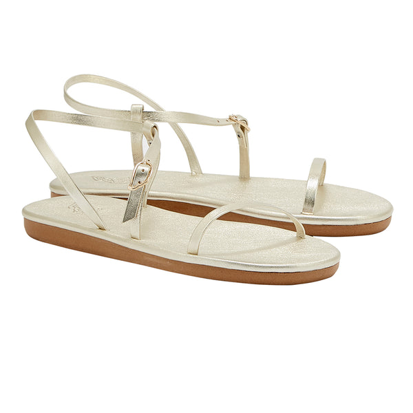 Ancient Greek Sandals Niove Flip Flop ALL PLATINUM