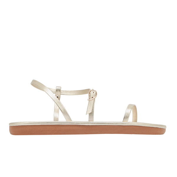 ancient greek sandals Niove flip flop ALL PLATINUM