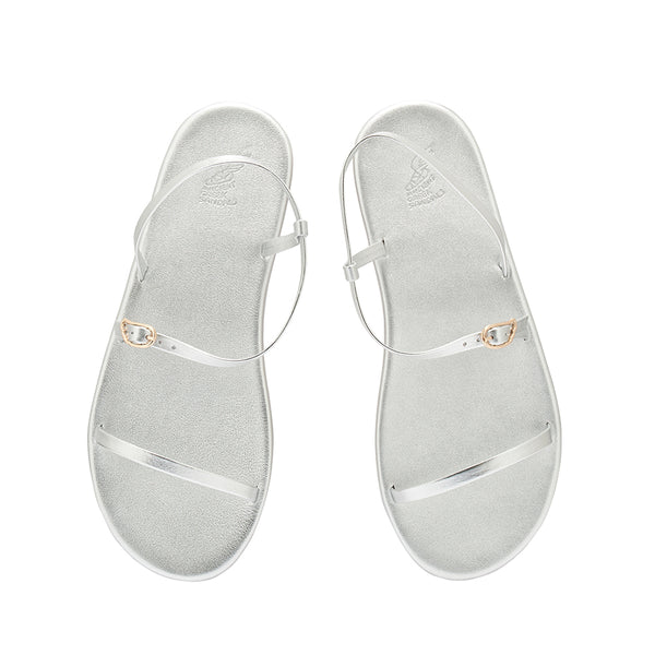 Ancient Greek Sandals Niove Flip Flop All Silver