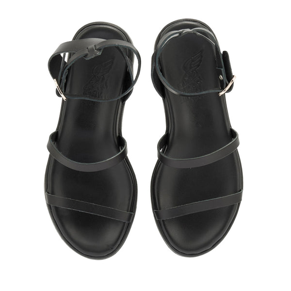 Ancient Greek Sandals Nissida Black