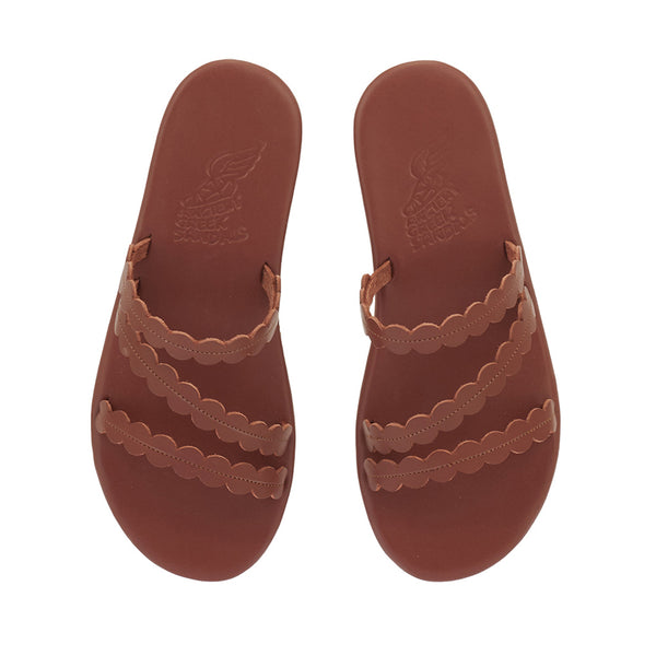 Ancient Greek Sandals Oceanis Chestnut