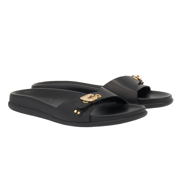 Ancient Greek Sandals Odi Black