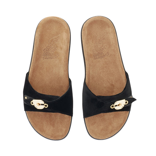 Ancient Greek Sandals Odi Black