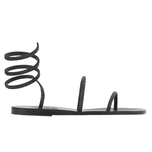 ancient greek sandals Ofis low Black