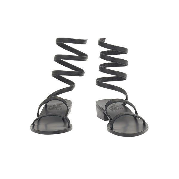 Ancient Greek Sandals Ohia Heel Black