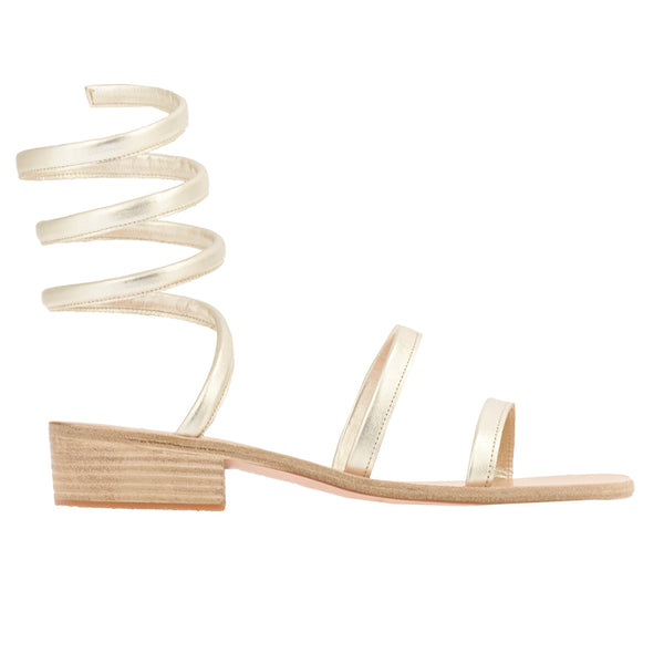 ancient greek sandals Ohia heel Platinum