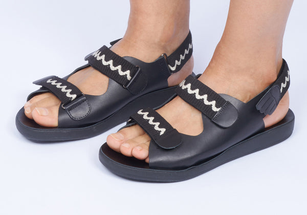 Ancient Greek Sandals Olympos Brown / Ecru