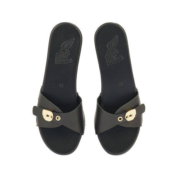 Ancient Greek Sandals Omia Black