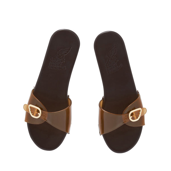 Ancient Greek Sandals Omonia Clog Jelly Caramel