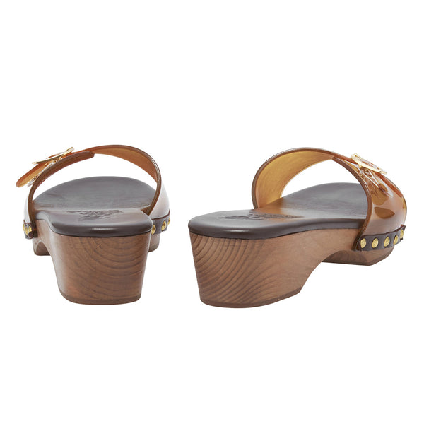 Ancient Greek Sandals Omonia Clog Jelly Caramel
