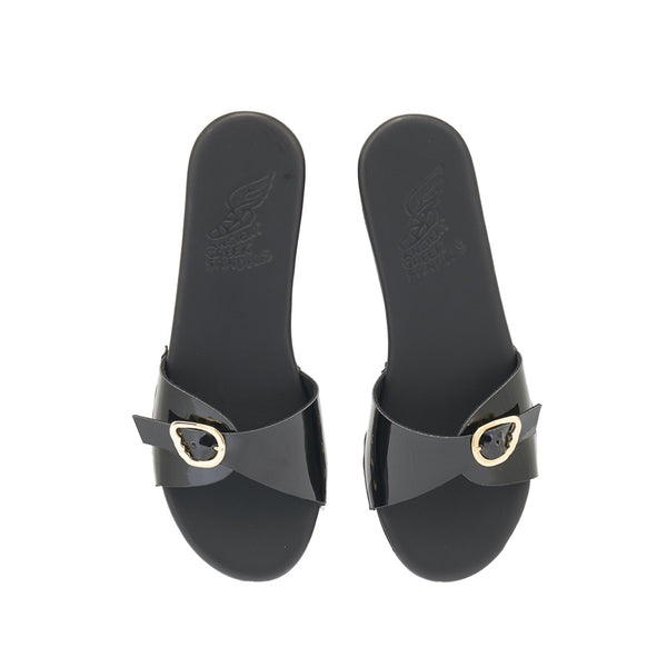 Ancient Greek Sandals Omonia Sabot Black
