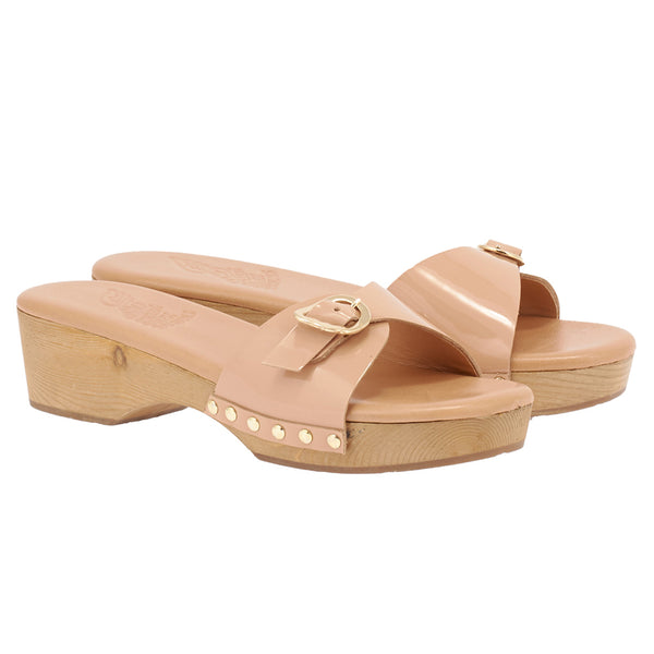 Ancient Greek Sandals Omonia Sabot Nude
