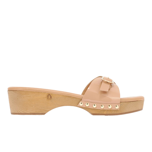 ancient greek sandals Omonia sabot Nude