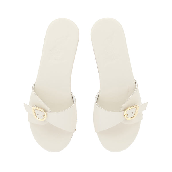 Ancient Greek Sandals Omonia Sabot Off White