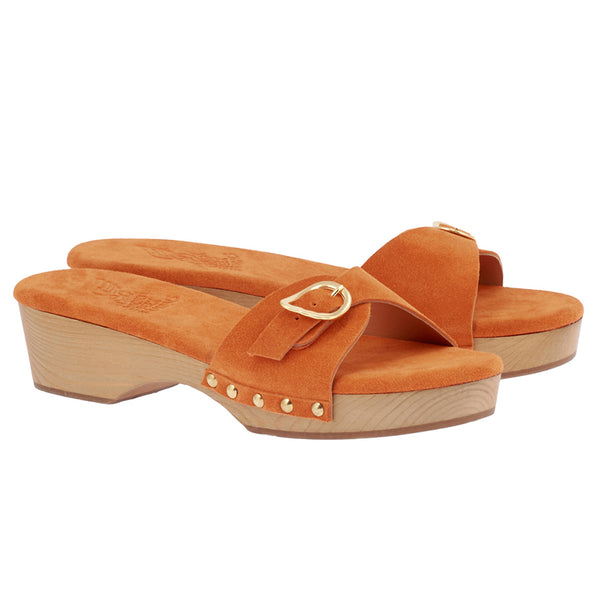 Ancient Greek Sandals Omonia Sabot Orange