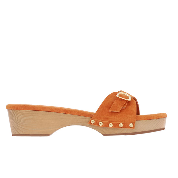 ancient greek sandals Omonia sabot Orange