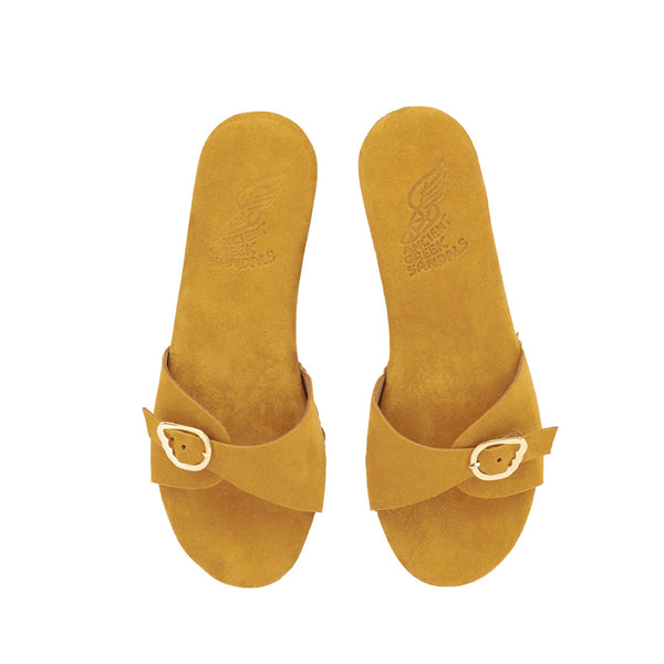 Ancient Greek Sandals Omonia Sabot Yellow