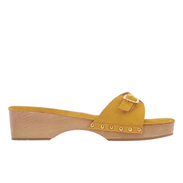 ancient greek sandals Omonia sabot Yellow