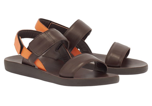 Ancient Greek Sandals Orfeas Orange T-Moro / Orange