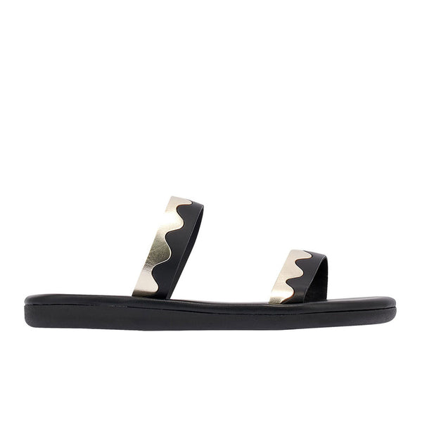 ancient greek sandals Paralia Black / Platinum