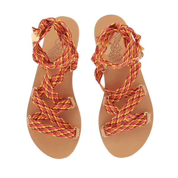 Ancient Greek Sandals Paraskevi Multi Fuchsia