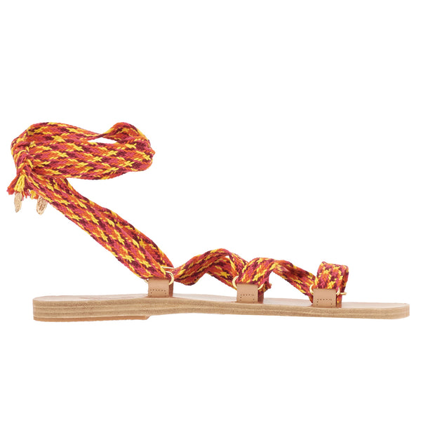 ancient greek sandals Paraskevi Multi Fuchsia