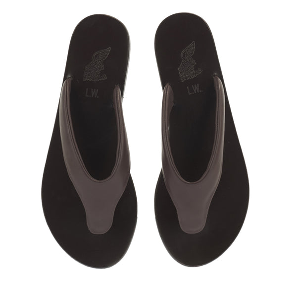 Ancient Greek Sandals Paros Thong Brown