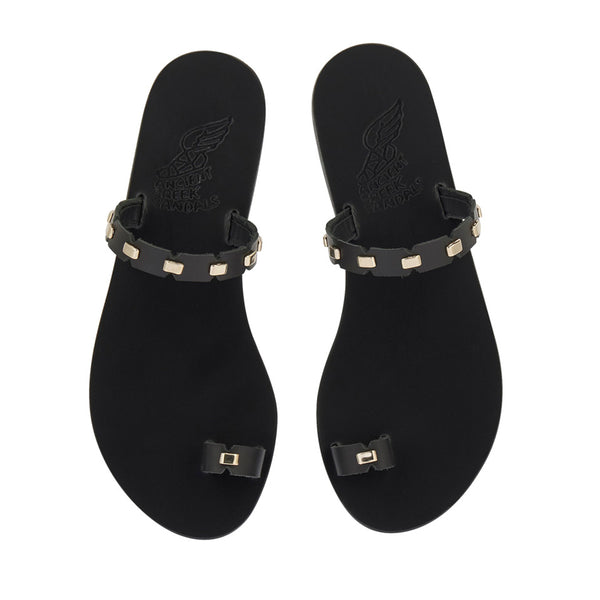 Ancient Greek Sandals Phaedra Black