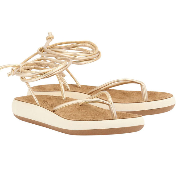 Ancient Greek Sandals Pieria Comfort Platinum
