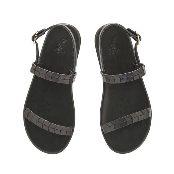 Ancient Greek Sandals Pirgos Black