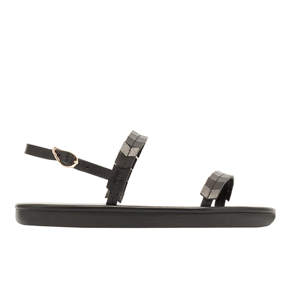 ancient greek sandals Pirgos Black