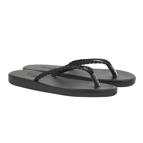 Ancient Greek Sandals Plage Black